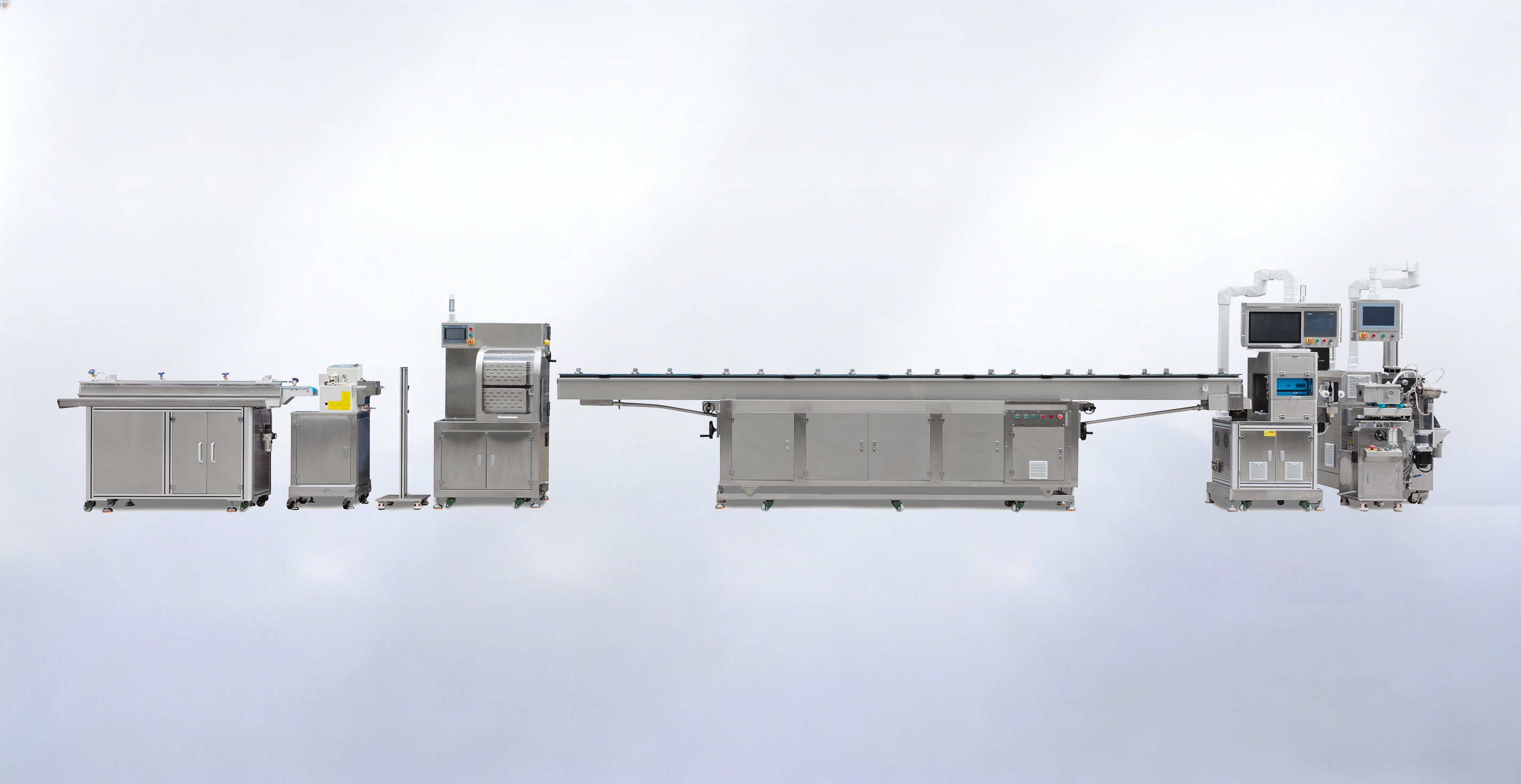 Precision medical catheter extrusion equipment